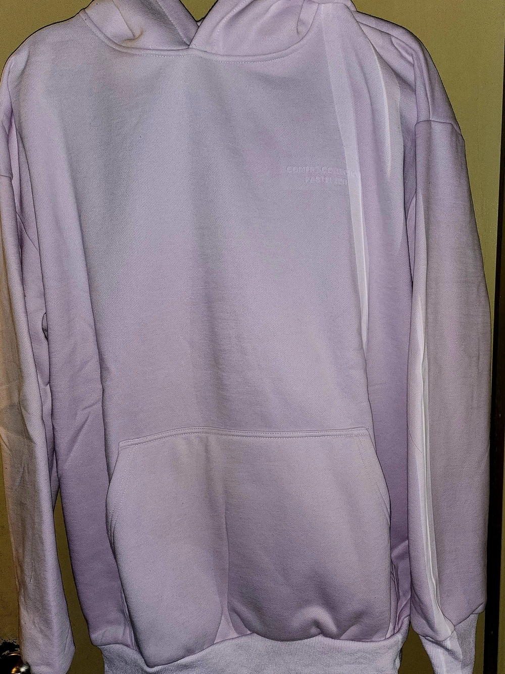 Comfrt Pastel Lavender Hooded Sweatshirt - Size Xlarge
